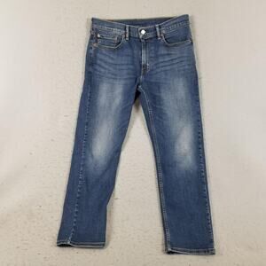 Levi's 502 Jeans Mens 32x29 Blue Stretch Denim Taper Fit 502 W32 L29 Classic